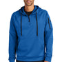 Nike Mens Therma-Fit Fleece 1/4 Zip Hooded Sweatshirt Hoodie w/ Pouch Pocket - Game Royal Blue