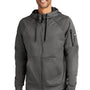 Nike Mens Therma-Fit Fleece Full Zip Hooded Sweatshirt Hoodie w/ Pockets - Anthracite Grey