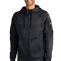 Nike Mens Therma-Fit Fleece Full Zip Hooded Sweatshirt Hoodie w/ Pockets - Black