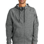 Nike Mens Therma-Fit Fleece Full Zip Hooded Sweatshirt Hoodie w/ Pockets - Heather Charcoal Grey