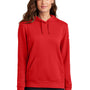 Nike Womens Club Fleece Hooded Sweatshirt Hoodie w/ Pouch Pockets - University Red
