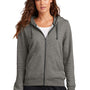 Nike Womens Club Fleece Full Zip Hooded Sweatshirt Hoodie w/ Pockets - Heather Charcoal Grey