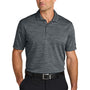 Nike Mens Dri-Fit Moisture Wicking Striated Short Sleeve Polo Shirt - Dark Grey