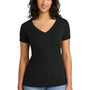 Next Level Womens Ideal Jersey Short Sleeve V-Neck T-Shirt - Black