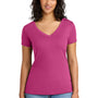 Next Level Womens Ideal Jersey Short Sleeve V-Neck T-Shirt - Raspberry Pink