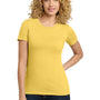 Next Level Womens Boyfriend Fine Jersey Short Sleeve Crewneck T-Shirt - Banana Cream Yellow - Closeout