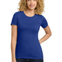 Next Level Womens Boyfriend Fine Jersey Short Sleeve Crewneck T-Shirt - Royal Blue