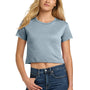 Next Level Womens Festival Cali Crop Short Sleeve Crewneck T-Shirt - Stonewashed Blue