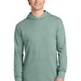 Next Level Mens CVC Long Sleeve Hooded T-Shirt Hoodie - Heather Seafoam Green - NEW
