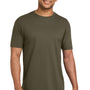 Next Level Mens Sueded Jersey Short Sleeve Crewneck T-Shirt - Military Green