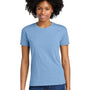 Next Level Womens Relaxed CVC Short Sleeve Crewneck T-Shirt - Heather Columbia Blue