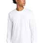 Next Level Mens Long Sleeve Crewneck T-Shirt - White - COMING SOON