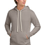 Next Level Mens Fleece Hooded Sweatshirt Hoodie w/ Pouch Pocket - Lead Grey