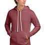 Next Level Mens Fleece Hooded Sweatshirt Hoodie w/ Pouch Pocket - Mauve