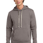 Next Level Mens Fleece Hooded Sweatshirt Hoodie w/ Pouch Pocket - Shitake Grey
