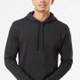Next Level Mens Malibu Hooded Sweatshirt Hoodie w/ Pouch Pocket - Heather Black