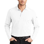 Ogio Mens Caliber 2.0 Moisture Wicking Long Sleeve Polo Shirt - Bright White