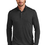 Ogio Mens Command 1/4 Snap Long Sleeve Sweater - Blacktop