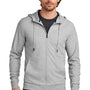 Ogio Mens Revive Full Zip Hooded Sweatshirt Hoodie w/ Pockets - Heather Light Grey
