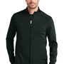 Ogio Mens Transcend Fleece Full Zip Jacket - Blacktop