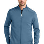 Ogio Mens Transcend Fleece Full Zip Jacket - Mist Blue