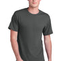 Port & Company Mens Core Blend Recycled Short Sleeve Crewneck T-Shirt - Charcoal Grey