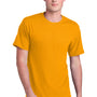 Port & Company Mens Core Blend Recycled Short Sleeve Crewneck T-Shirt - Gold