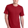 Port & Company Mens Core Blend Recycled Short Sleeve Crewneck T-Shirt - Red