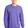 Port & Company Mens Beach Wash Fleece Crewneck Sweatshirt - Amethyst Purple
