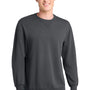 Port & Company Mens Beach Wash Fleece Crewneck Sweatshirt - Coal Grey
