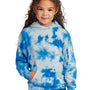 Port & Company Youth Crystal Tie-Dye Hooded Sweatshirt Hoodie w/ Pouch Pocket - True Royal Blue