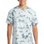 Port & Company Mens Crystal Tie-Dye Short Sleeve Crewneck T-Shirt - Grey