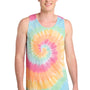 Port & Company Mens Tie-Dye Tank Top - Pastel Rainbow