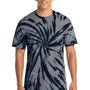 Port & Company Mens Tie-Dye Short Sleeve Crewneck T-Shirt - Black