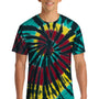 Port & Company Mens Tie-Dye Short Sleeve Crewneck T-Shirt - Island Spiral