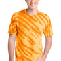 Port & Company Mens Tie-Dye Short Sleeve Crewneck T-Shirt - Gold