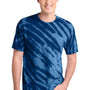 Port & Company Mens Tie-Dye Short Sleeve Crewneck T-Shirt - Navy Blue