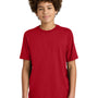 Port & Company Youth CVC Short Sleeve Crewneck T-Shirt - Red