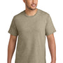 Port & Company Mens CVC Short Sleeve Crewneck T-Shirt - Heather Desert Tan