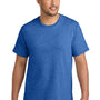 Port & Company Mens CVC Short Sleeve Crewneck T-Shirt - Heather Royal Blue