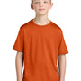 Port & Company Youth Dry Zone Performance Moisture Wicking Short Sleeve Crewneck T-Shirt - Deep Orange
