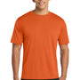 Port & Company Mens Dry Zone Performance Moisture Wicking Short Sleeve Crewneck T-Shirt - Deep Orange