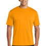 Port & Company Mens Dry Zone Performance Moisture Wicking Short Sleeve Crewneck T-Shirt - Gold
