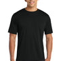 Port & Company Mens Dry Zone Performance Moisture Wicking Short Sleeve Crewneck T-Shirt - Jet Black