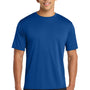Port & Company Mens Dry Zone Performance Moisture Wicking Short Sleeve Crewneck T-Shirt - True Royal Blue