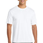 Port & Company Mens Dry Zone Performance Moisture Wicking Short Sleeve Crewneck T-Shirt - White