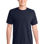 Port & Company Mens Dry Zone Performance Moisture Wicking Short Sleeve Crewneck T-Shirt - Deep Navy Blue