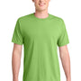 Port & Company Mens Dry Zone Performance Moisture Wicking Short Sleeve Crewneck T-Shirt - Lime Green