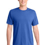 Port & Company Mens Dry Zone Performance Moisture Wicking Short Sleeve Crewneck T-Shirt - True Royal Blue