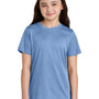 Port & Company Youth Heather Performance Short Sleeve Crewneck T-Shirt - Heather Carolina Blue - COMING SOON